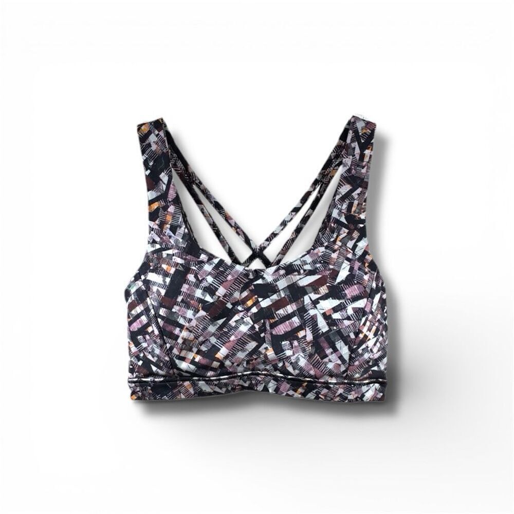 Lululemon Energy Bra in Kaleidoscopic Pink Multi Size 6